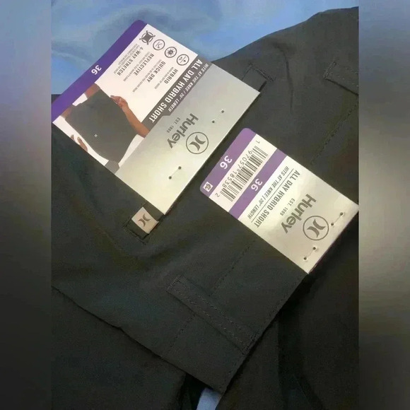 Hurley Black Men's Hybrid Shorts - Picture 7 of 8